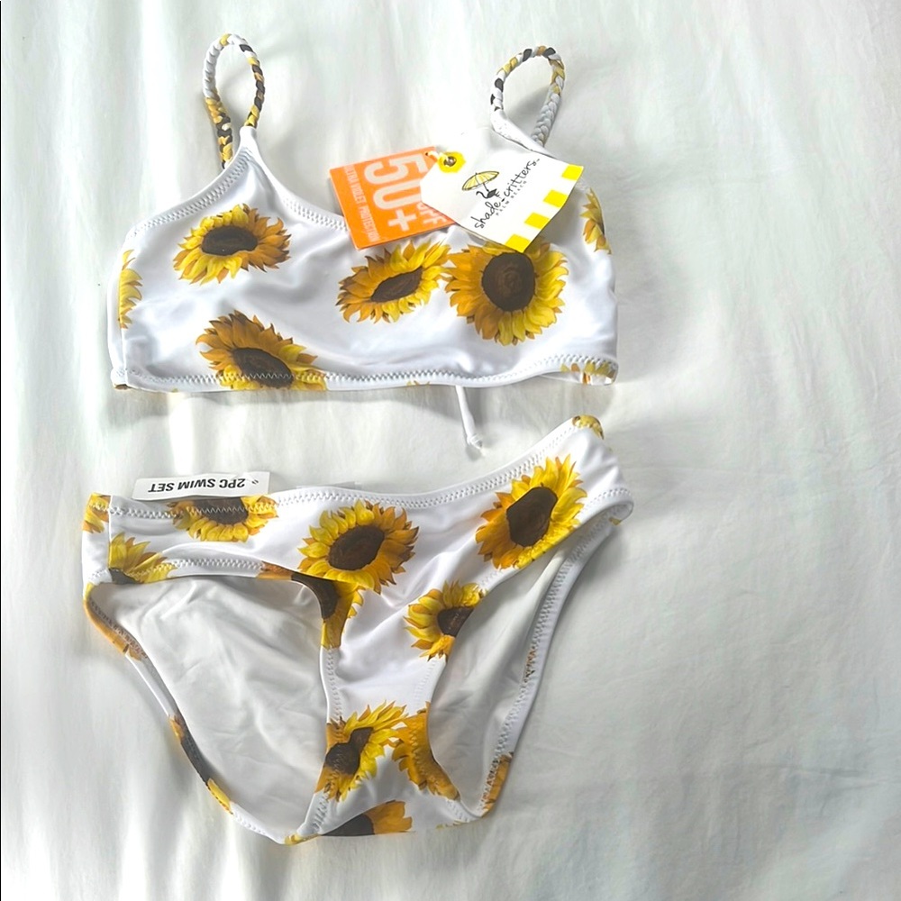 Girls sunflower bikini 🌻🤍